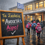 Ανοιχτά αύριο Τετάρτη 1η Απριλίου τα σχολεία Α’βάθμιας & Β’βάθμιας εκπαίδευσης του Δήμου μας